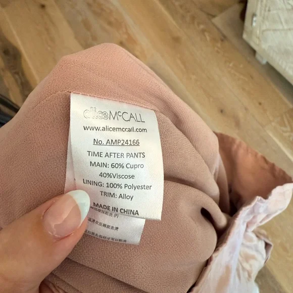 ALICE MCCALL women's time after time pants in nude size 10 - Picture 7 of 7